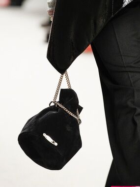 rare Lanvin Mini suede bucket bag